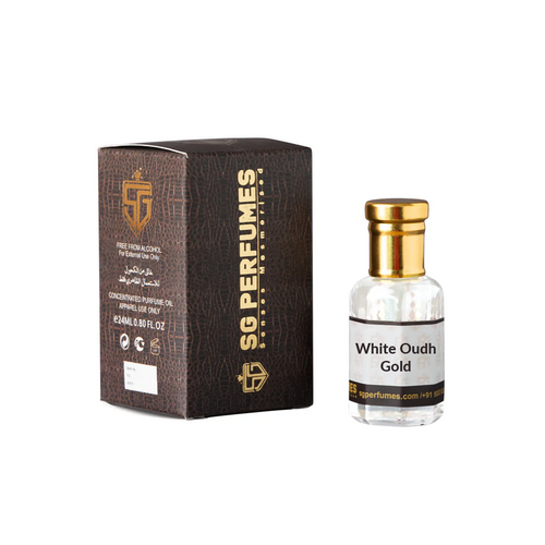 White Oudh Gold Attar & Box