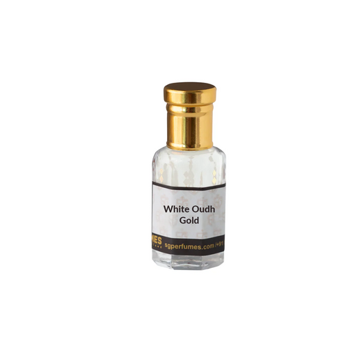 White Oudh Gold Attar Bottle