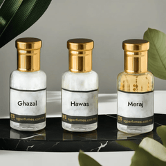 Arabic Attar Set Ghazal, Hawas, Meraj Combo Set