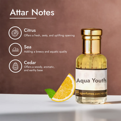 Aqua Youth Attar with Notes