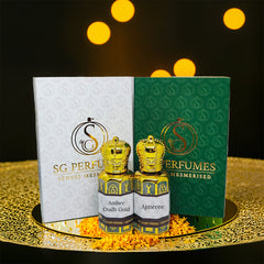 Ajmeree & Amber Oudh Gold Combo - SG Perfumes - 12ml