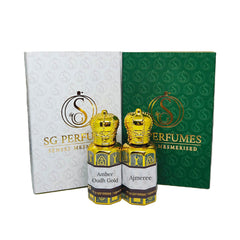 Ajmeree & Amber Oudh Gold Combo - SG Perfumes - 12ml