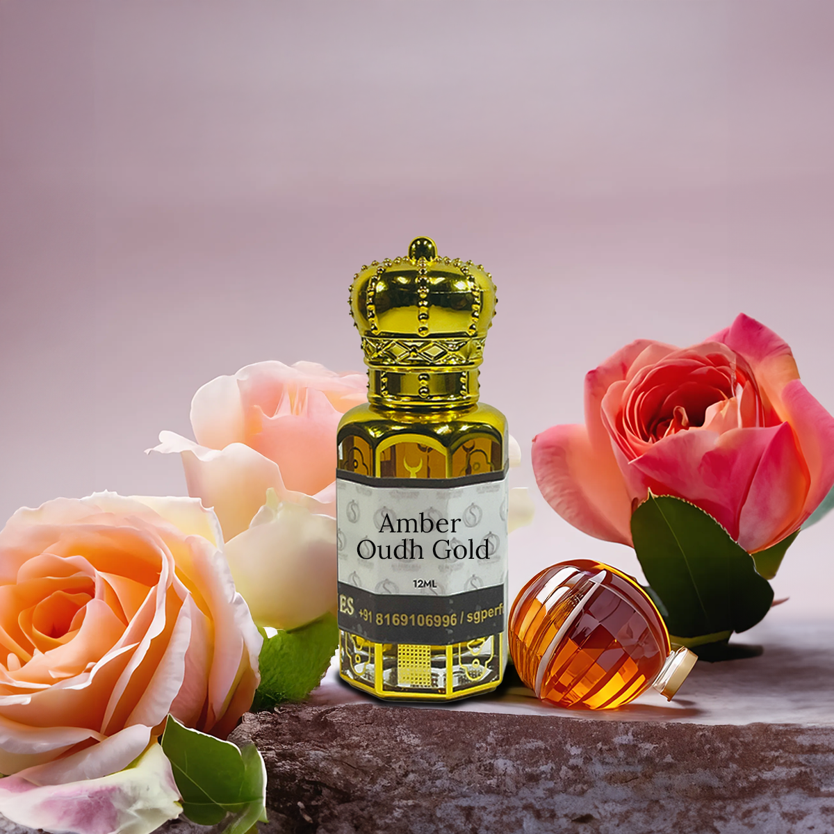 Amber Oudh Gold, Oudh Shams, Oudh Narkoman- Arabic Set- 12ml each