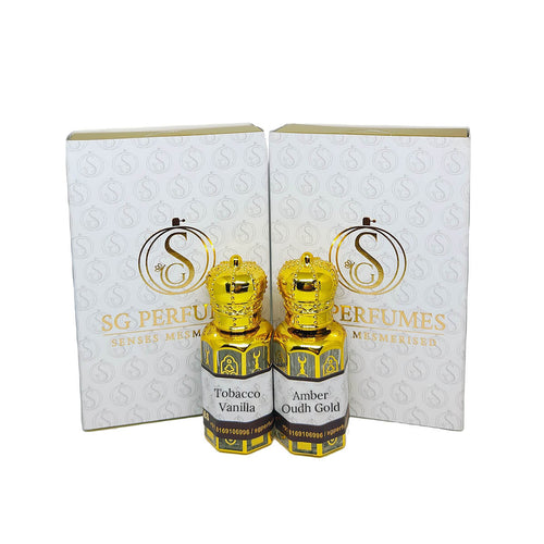 Amber Oudh Gold & Tobacco Vanilla Combo - SG Perfumes - 12ml