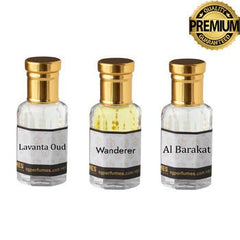 3 set attars Lavanta Oud, Wanderer, Al Barakat