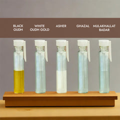 5 set attar in transparent bottle