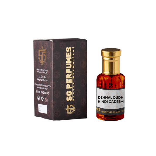 Dhenul Oudh Hindi Qadeem Attar with Box