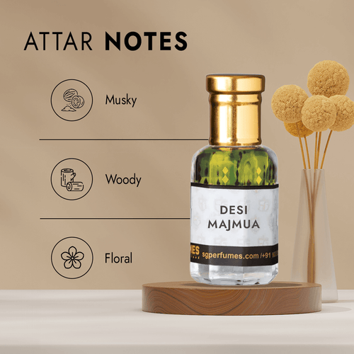 Desi Majmua Attar Bottle with Notes