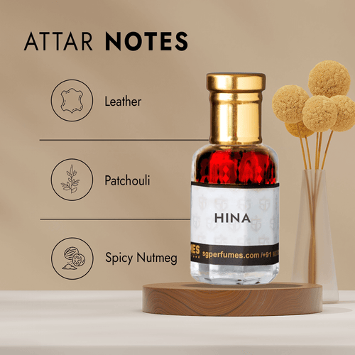 Hina Attar Bottle with Notes