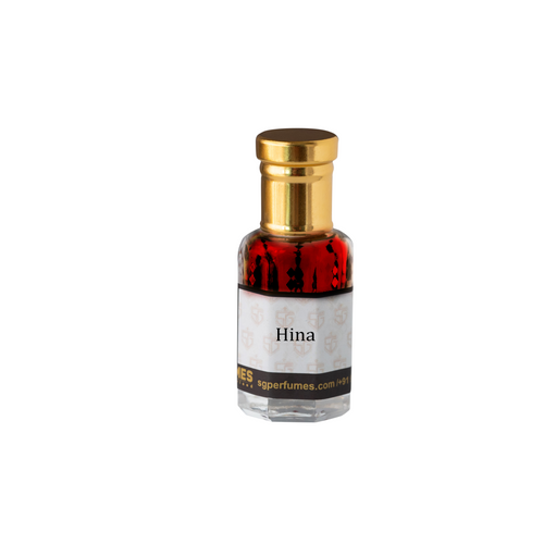 Hina Attar Bottle with white background