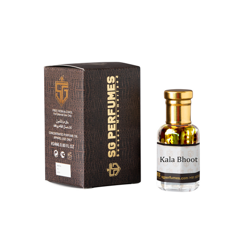 Kala Bhoot Attar Bottle & Box