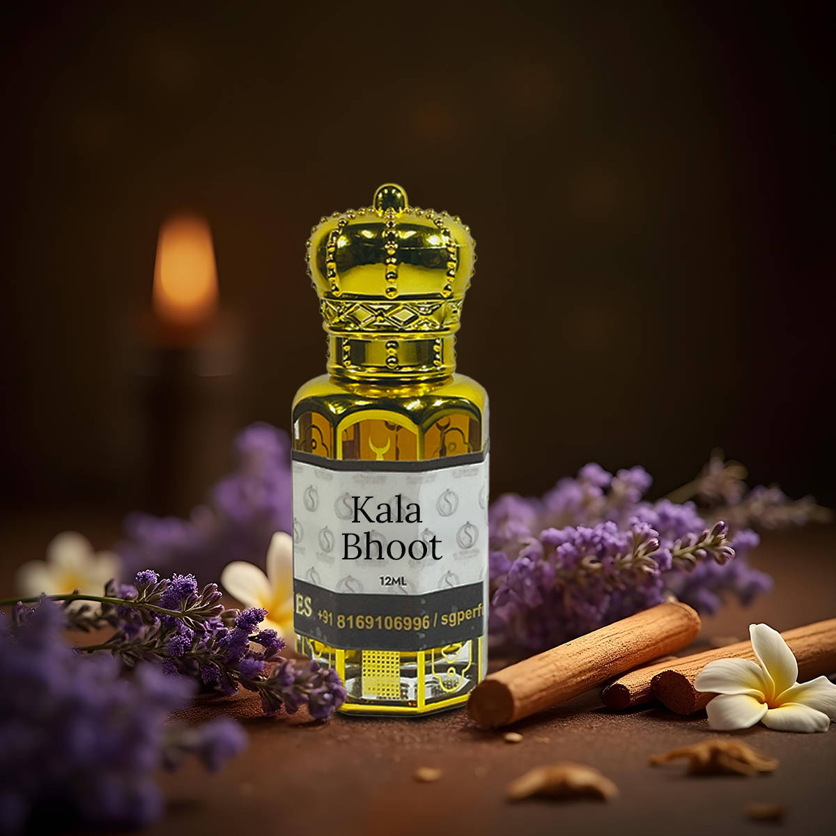 3 Pcs Attar Set Jannat ul Firdaus, Musk Amber, Kala Bhoot 12ml each