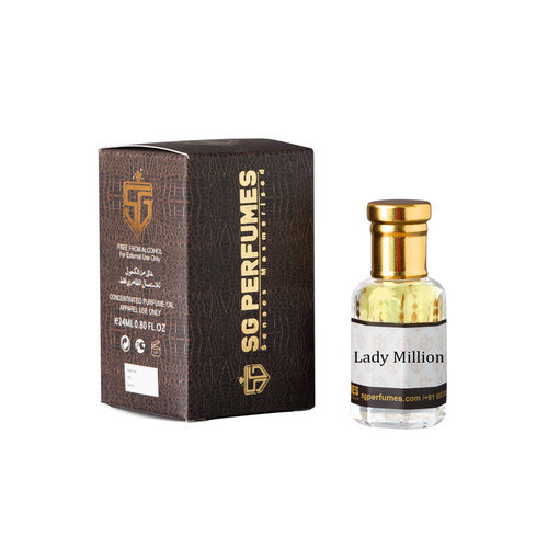 Lady Million Platinum Attar - SG Perfumes | 12ml & 24ml