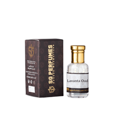 Lavanta Oud Attar  in white Background