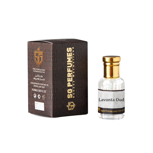 Lavanta Oud Attar Bottle with Box