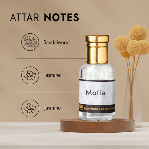 Motia Attar Bottle with Notes