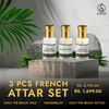 3 Pcs French Attar Set Only The Brave Tattoo, Only The Brave Wild and Wanderlust 12ml each - Image 1