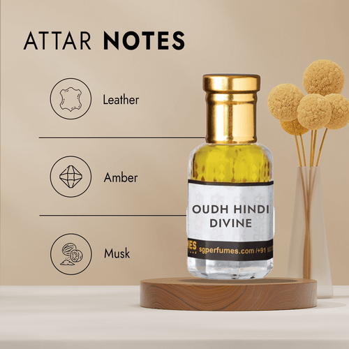 Oudh Hindi Divine Attar with Notes