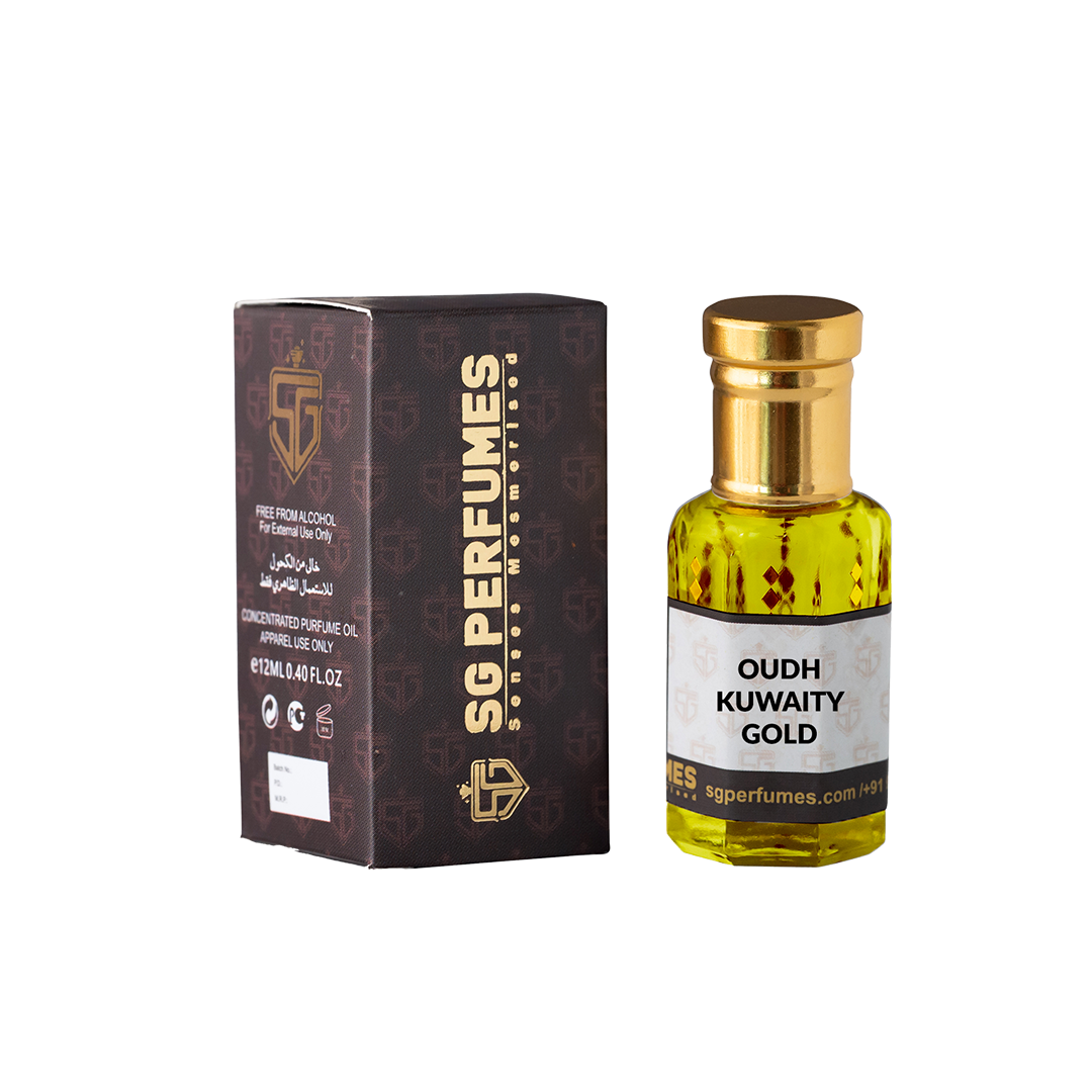 Oudh Kuwaity Gold Attar with Box