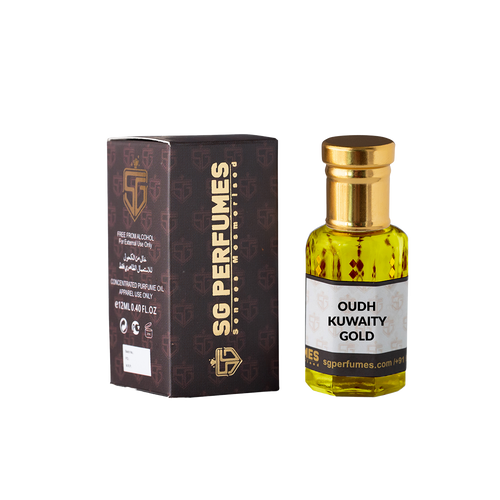 Oudh Kuwaity Gold Attar with Box