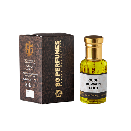 Oudh Kuwaity Gold Attar & Box