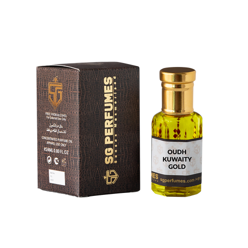 Oudh Kuwaity Gold Attar & Box