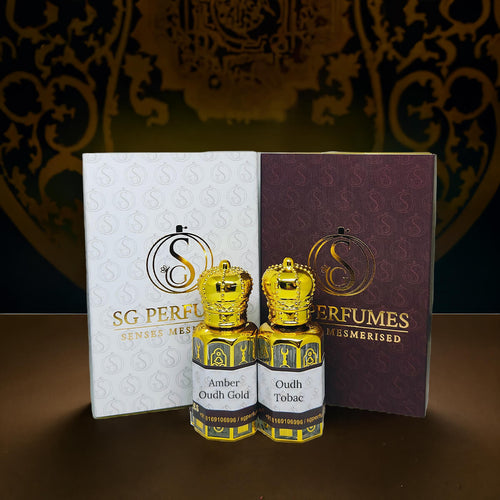 Oudh Tobac & Amber Oudh Gold Combo - SG Perfumes - 12ml