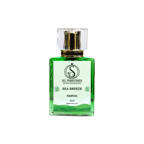 Sea Breeze Perfume Bottle Black and Grey Gradient