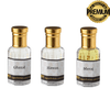 3 pcs Arabic Attar Set Ghazal, Hawas, Meraj 12ml Each - Image 2
