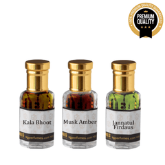 Jannat ul Firdaus, Musk Amber, Kala Bhoot Combo Set