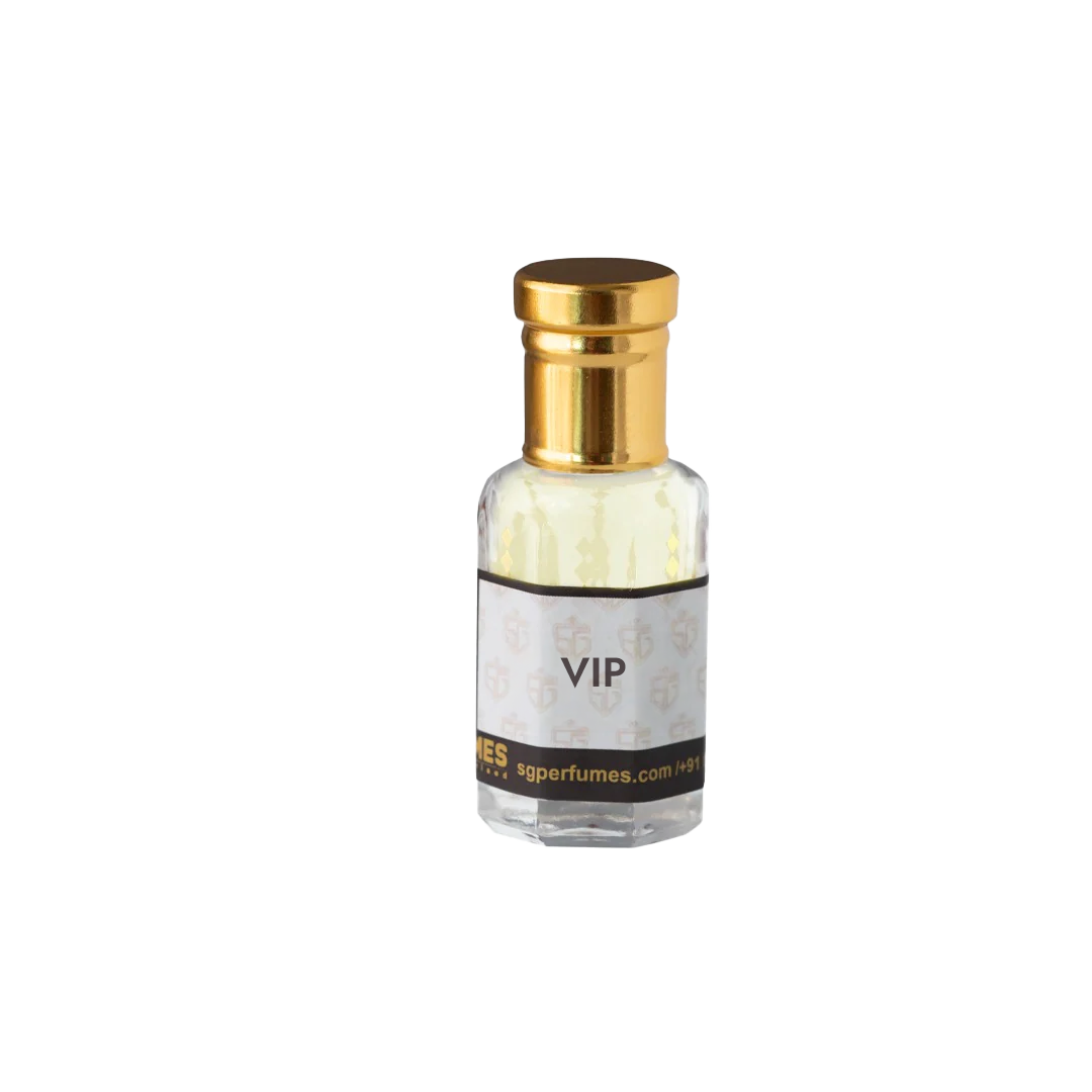 VIP Attar Bottle in black & grey griedent 