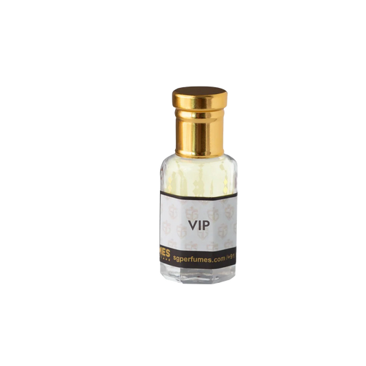 VIP Attar Bottle in black & grey griedent 