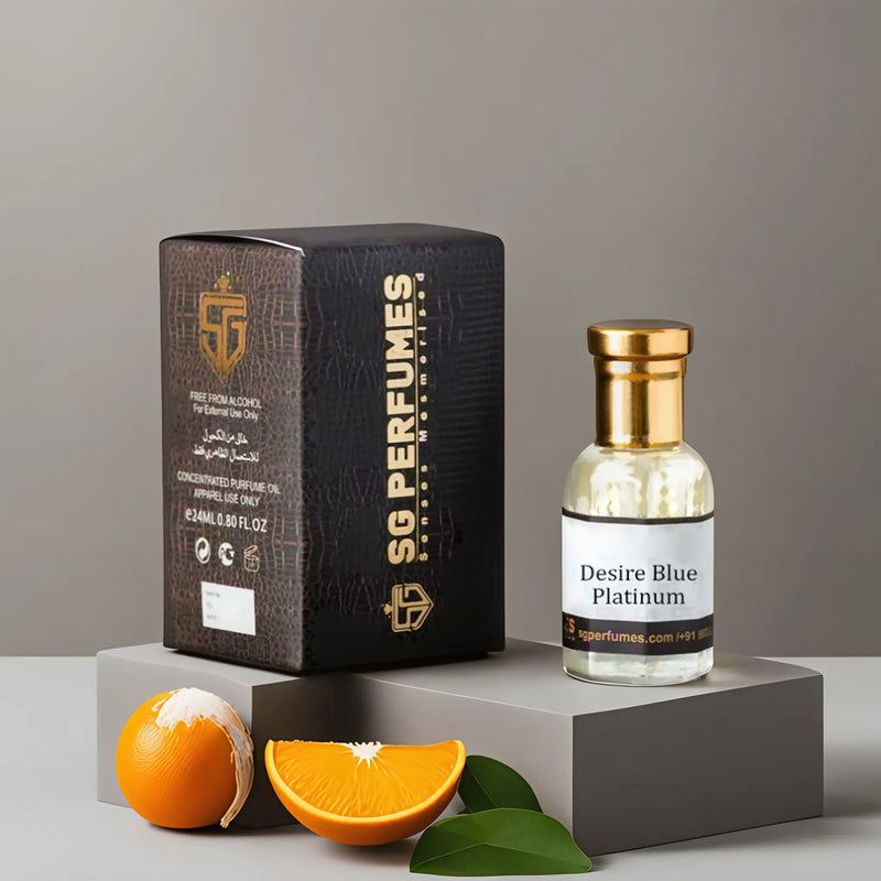 Desire Blue Platinum Premium Attar - SG Perfumes | 12ml & 24ml