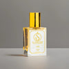 Fire Parfum Bottle in grey background