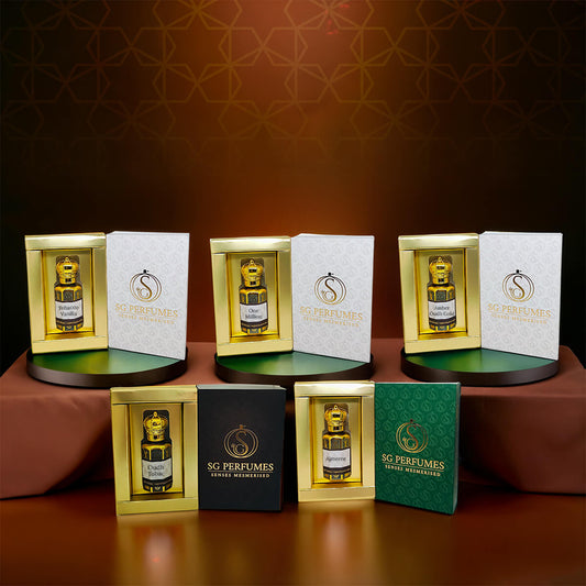 Timeless Fragrance Pack of 5 - SG Perfumes - 12ml Each