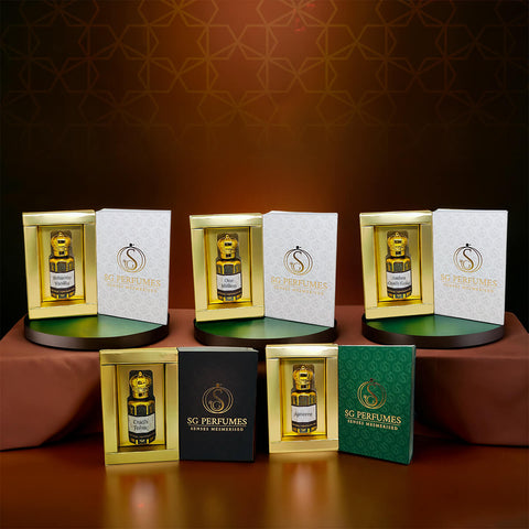 Timeless Fragrance Pack of 5 - SG Perfumes - 12ml Each