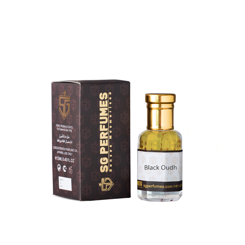 Black Oudh Attar with Box