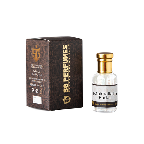 Mukhallath Badar Attar Bottle with Box